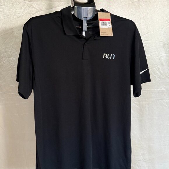 NWT | Nike Golf | Men’s Polo Shirt RUN Dri-FIT Black | Size L - Picture 2 of 3